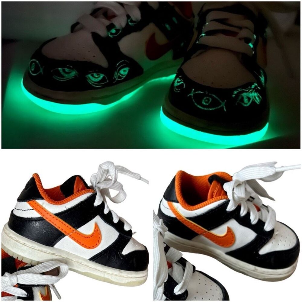 Nike Kids Shoes - Black and Orange